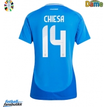 Italia Federico Chiesa #14 Hjemmedrakt Dame EM 2024 Kortermet